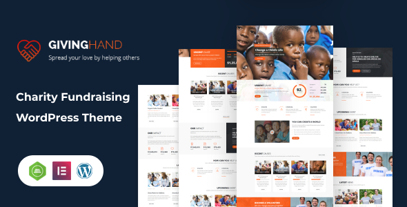 Giving hand - Charity/Fundraising WordPress Theme