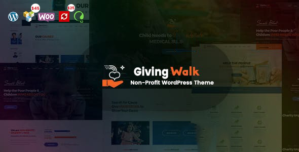 GivingWalk – Multipurpose Nonprofit WordPress Theme