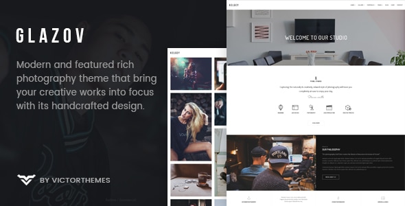 Glazov - Photography WordPress Theme