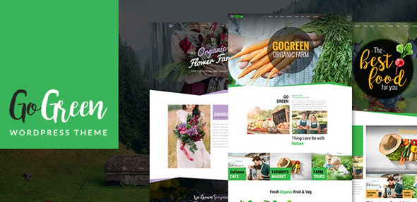 GoGreen: Organic Food, Farm, Market Business WordPress Theme