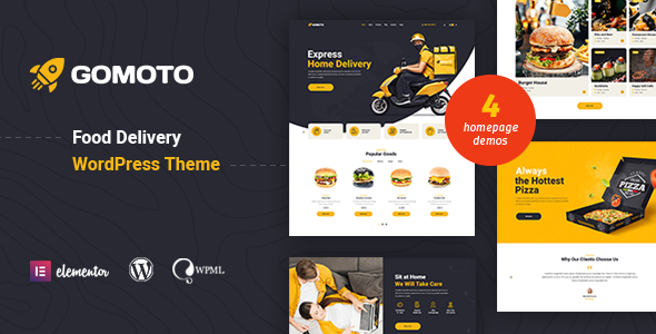 Gomoto - Food Delivery & Medical Supplies WordPress Theme