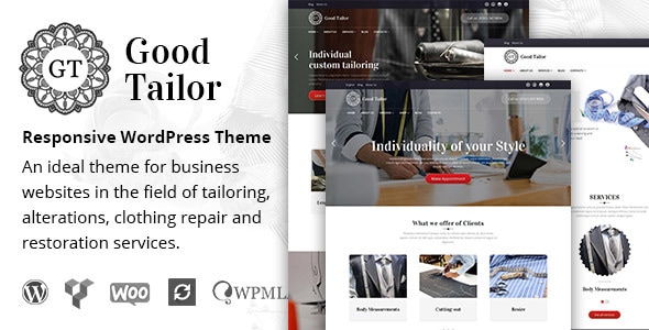 Good Tailor - Fashion & Tailoring Services WordPress Theme