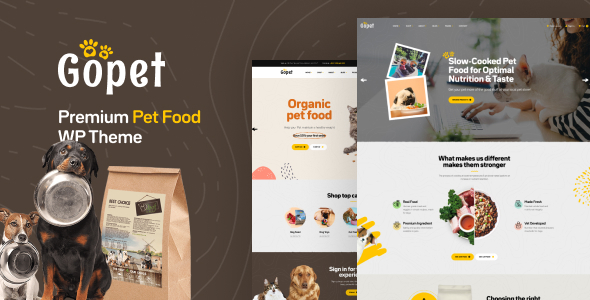 Gopet - Pet Food WooCommerce WordPress Theme