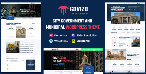 Govizo - Municipal and Government WordPress Theme