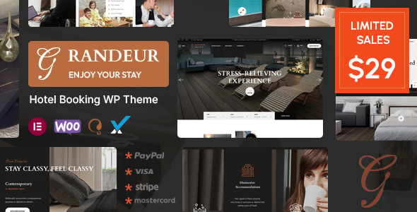 Grandeur - Hotel Booking WordPress Theme