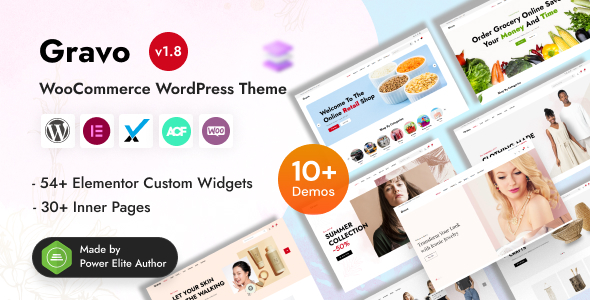 Gravo - Multipurpose WooCommerce Elementor WordPress Theme