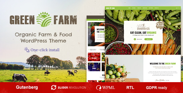 Green Farm - Organic Food WordPress Theme