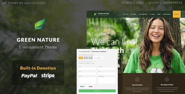 Green Nature - Environmental / Nonprofit WordPress