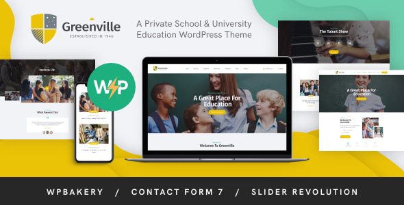 Greenville | Private School & University Education WordPress Theme