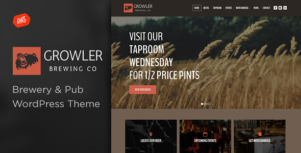 Growler - Brewery WordPress Theme