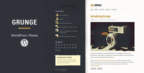 Grunge WordPress Theme