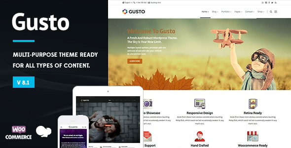 Gusto - Vanguard WordPress Theme