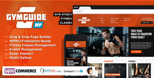 Gym Guide - Fitness Sport Wordpress Theme