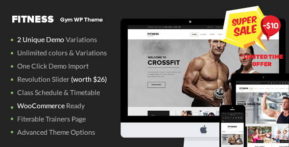 Gym WordPress Theme | Fitness