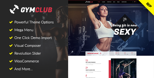 GymClub - Gym & Fitness WordPress Theme