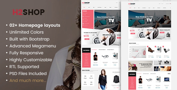 H2Shop - Responsive WooCommerce Shop WordPress Theme