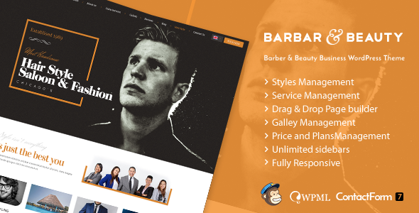 HairLoom | Responsive WordPress Theme for Barbers & Hair Salons 