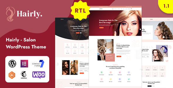 Hairly - Salon Shop WordPress Theme