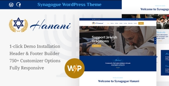 Hanani | Jewish Community & Synagogue WordPress Theme + RTL