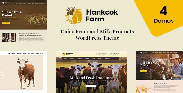 Hankcok - Dairy Farm WordPress Theme