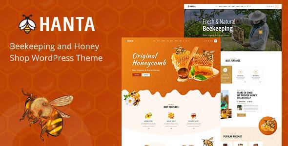 Hanta - Beekeeping and Honey Shop WordPress Theme