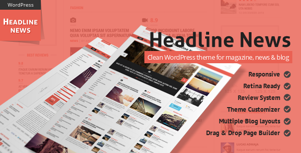 Headline News - Clean and Modern Magazine Theme