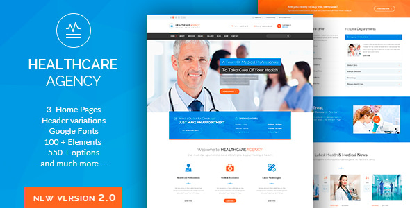 Health Care - Medical Hospital WordPress Theme