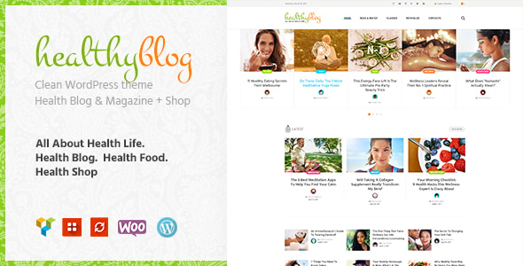 Healthy Blog - WP Theme + Store