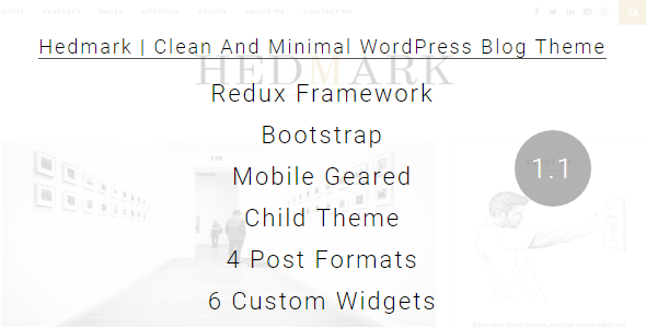 Hedmark | Clean & Minimal Responsive WordPress Blog Theme