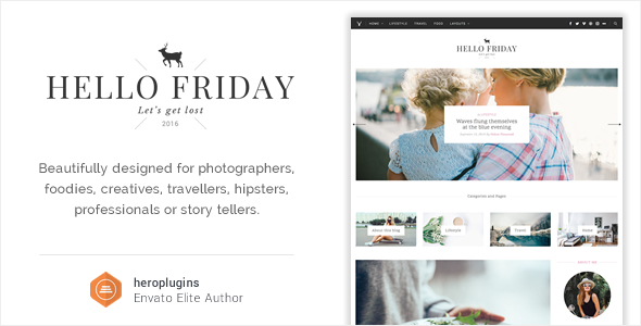 Hello Friday - Elegant Lifestyle Blog Theme