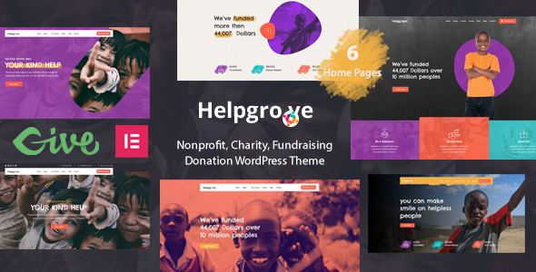 Helpgrove - Nonprofit Charity WordPress Theme