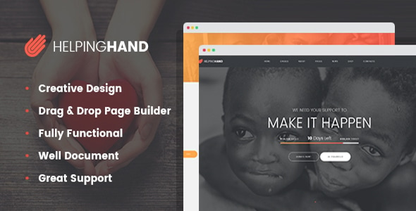 HelpingHand - Charity / Non-Profit WordPress Theme