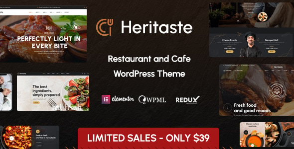 Heritaste - Restaurant WordPress Theme