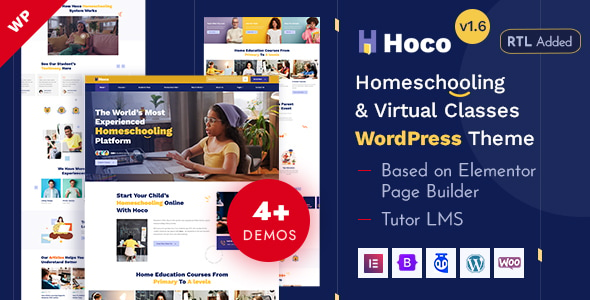 Hoco - Education LMS & Online Courses Elementor WordPress Theme