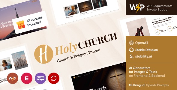 Holy Church | Religion, Charity & Nonprofit WordPress Theme