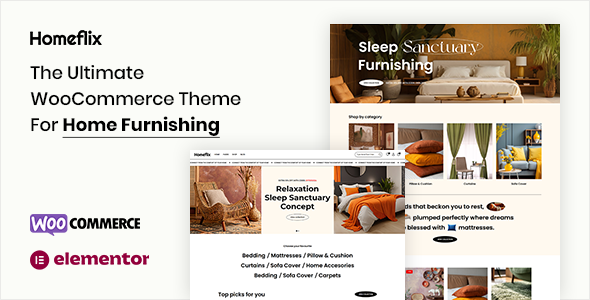 Homeflix - Furniture Store WooCommerce Elementor Theme