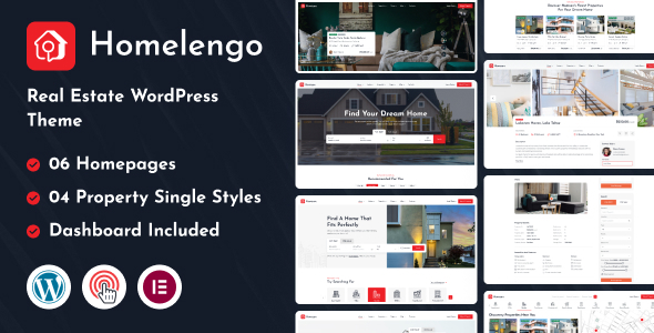 Homelengo - Real Estate WordPress Theme