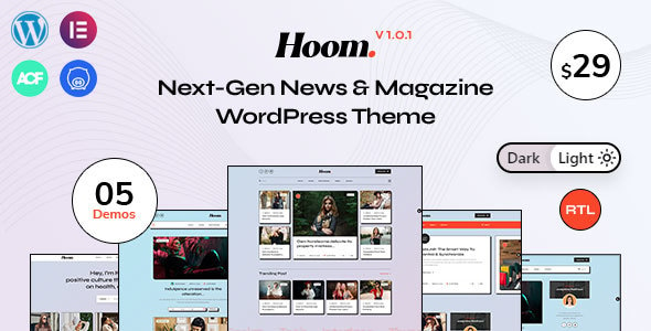 Hoom – News & Magazine WordPress Theme