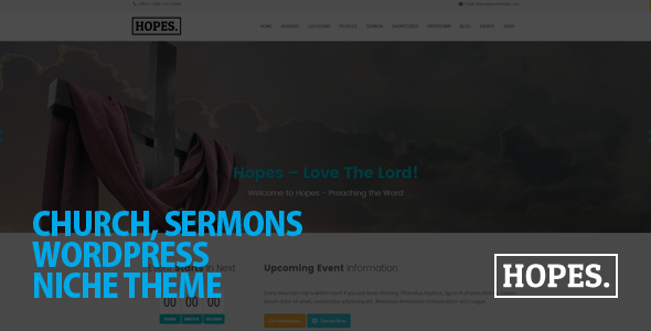 Hopes - Church & Multi-Purpose WordPress Theme