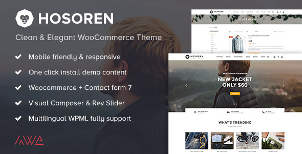 Hosoren - Clean & Elegant WooCommerce Theme