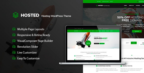 Hosted - WordPress Hosting Theme + WHMCS