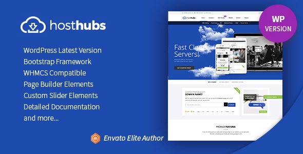 HostHubs | WHMCS Web Domain, Hosting WordPress Theme