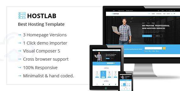 HostLab - Hosting & Technology WordPress Theme