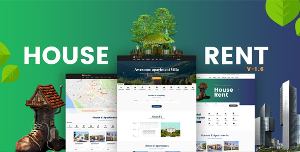 HouseRent - Multi Concept Rental WordPress Theme