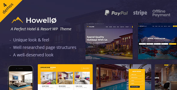 Howello : Hotel and Resort WordPress Theme