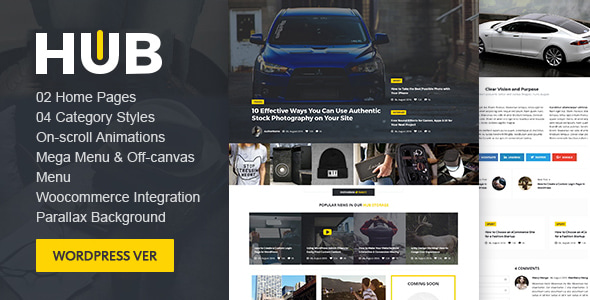 Hub Magazine WordPress theme