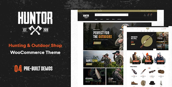 Huntor - Hunting & Outdoor Shop WooCommerce theme