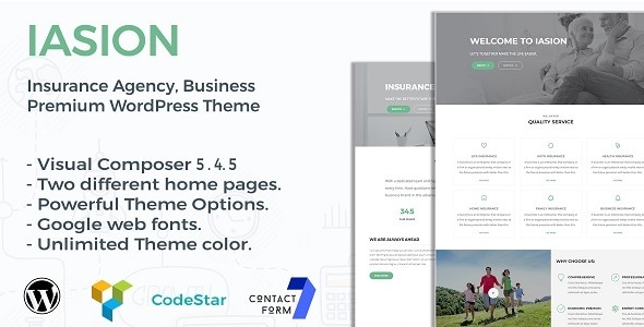 Iasion | Insurance Agency WordPress Theme