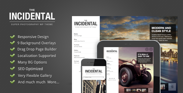 Incidental - Photography WordPress