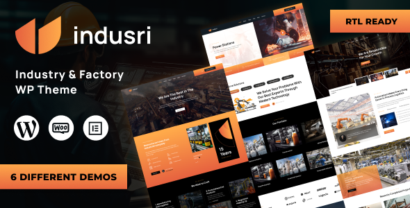 Indusri - Industry & Factory WordPress Theme